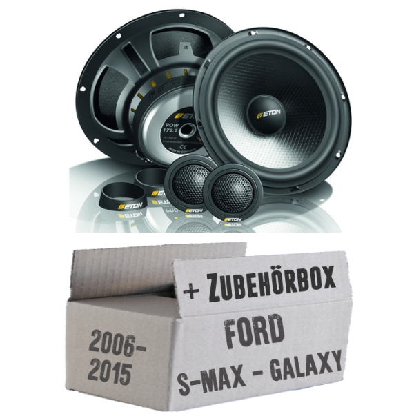 Eton POW 172.2 Compression - 16,5cm 2-Wege Lautsprecher System - Einbauset passend für Ford S- JUST SOUND best choice for caraudio