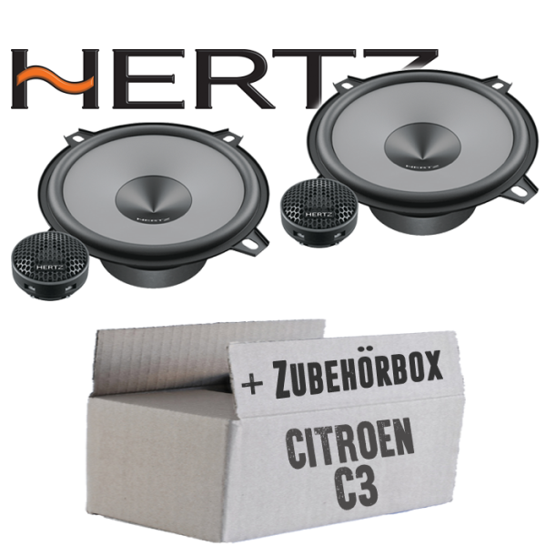Hertz K 130 - KIT - 13cm Lautsprecher Komposystem - Einbauset passend für Citroen C3 - justSOUND