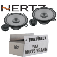 Hertz K 130 - KIT - 13cm Lautsprecher Komposystem - Einbauset passend für Fiat Bravo + Brava 182 Front - justSOUND