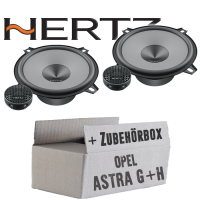 Hertz K 130 - KIT - 13cm Lautsprecher Komposystem - Einbauset passend für Opel Astra G + H Tür hinten - justSOUND