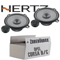 Hertz K 130 - KIT - 13cm Lautsprecher Komposystem - Einbauset passend für Opel Corsa B/C Heck - justSOUND