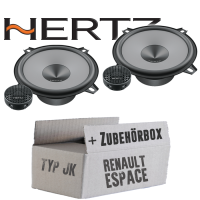 Hertz K 130 - KIT - 13cm Lautsprecher Komposystem - Einbauset passend für Renault Espace 4 JK Front Heck - justSOUND