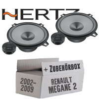 Hertz K 130 - KIT - 13cm Lautsprecher Komposystem - Einbauset passend für Renault Megane 2 - justSOUND