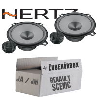 Hertz K 130 - KIT - 13cm Lautsprecher Komposystem - Einbauset passend für Renault Scenic 1+2 Front Heck - justSOUND
