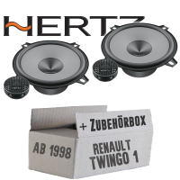 Hertz K 130 - KIT - 13cm Lautsprecher Komposystem - Einbauset passend für Renault Twingo 1 Phase 2 Front - justSOUND