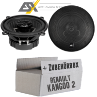 Lautsprecher Boxen ESX HZ52 HORIZON - 13cm Koax Auto Einbausatz - Einbauset passend für Renault Kangoo 2 Front Heck - justSOUND