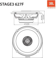 JBL STAGE3 627F | 2-Wege | 16,5cm Koax Lautsprecher