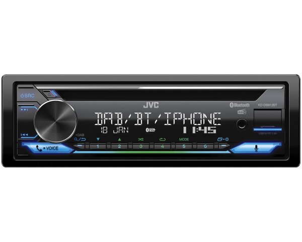 JVC KD-DB912BT - Bluetooth | DAB+ | CD | Spotify | Alexa | USB | Android | iPhone Autoradio