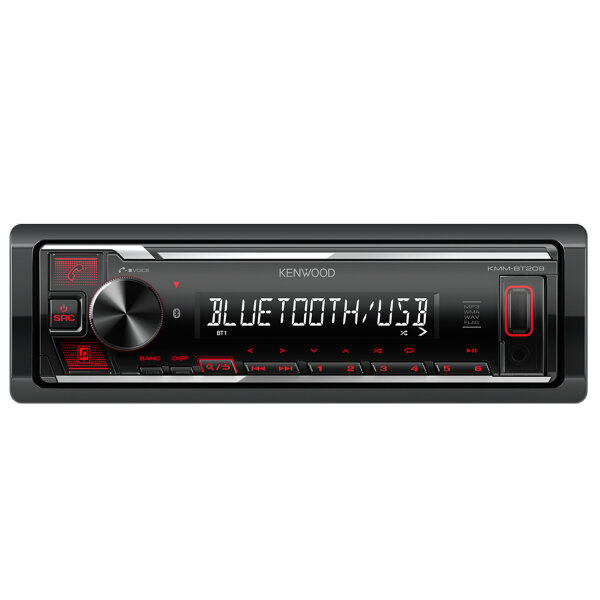 Kenwood KMM-BT209, Bluetooth / MP3 / USB / Short Body