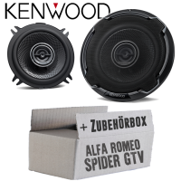 Alfa Romeo Spider + GTV - Lautsprecher Boxen Kenwood KFC-PS1396 - 13cm 2-Wege Koax Auto Einbauzubehör - Einbauset