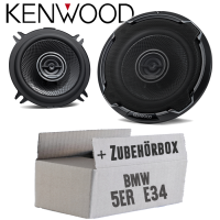 BMW 5er E34 - Lautsprecher Boxen Kenwood KFC-PS1396 - 13cm 2-Wege Koax Auto Einbauzubehör - Einbauset