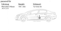 Mercedes E-Klasse W210 Heck - Lautsprecher Boxen Kenwood KFC-PS1396 - 13cm 2-Wege Koax Auto Einbauzubehör - Einbauset