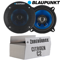 Citroen C2 - Lautsprecher Boxen Blaupunkt ICx542 - 13cm 2-Wege Auto Einbauzubehör - Einbauset