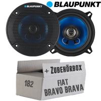Fiat Bravo + Brava 182 Front - Lautsprecher Boxen Blaupunkt ICx542 - 13cm 2-Wege Auto Einbauzubehör - Einbauset