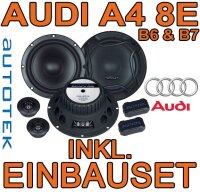Autotek A 6.2Cs - 16,5cm Komposystem für Audi A4 8E - justSOUND