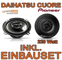 Lautsprecher - Pioneer TS-G1323i - 13cm Einbauset passend für Daihatsu Cuore - justSOUND