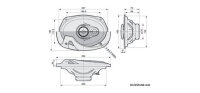 Pioneer TS-R6951S |  6x9“ 3-Wege 400 Watt Oval Lautsprecher incl. 2 Gehäuse