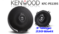 Kenwood KFC-PS1396 - 13cm 2-Wege Lautsprecher Koaxialsystem - Einbauset passend für Skoda Felicia Front - justSOUND