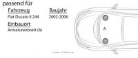 Sony XS-FB1020E - 10cm | 2-Wege Koax Lautsprecher - Einbauset passend für Fiat Ducato 244 Front - justSOUND