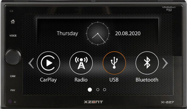 Xzent X-227 | Autoradio 2-DIN INFOTAINER MIT APPLE CARPLAY, DAB+, USB UND BLUETOOTH