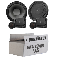 JBL GX600C | 2-Wege | 16,5cm Lautsprecher System - Einbauset passend für Alfa Romeo 145 - justSOUND