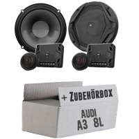 JBL GX600C | 2-Wege | 16,5cm Lautsprecher System - Einbauset passend für Audi A3 8L Heck - justSOUND