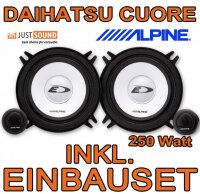 Lautsprecher - Alpine SXE-1350s - 13cm 2-Wege Komposystem Einbauset passend für Daihatsu Cuore - justSOUND