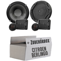 JBL GX600C | 2-Wege | 16,5cm Lautsprecher System - Einbauset passend für Citroen Berlingo 1 - justSOUND