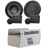 JBL GX600C | 2-Wege | 16,5cm Lautsprecher System - Einbauset passend für Fiat 500 Front - justSOUND