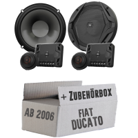 JBL GX600C | 2-Wege | 16,5cm Lautsprecher System - Einbauset passend für Fiat Ducato 3 250 Front - justSOUND