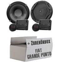 JBL GX600C | 2-Wege | 16,5cm Lautsprecher System - Einbauset passend für Fiat Grande Punto 199 Front - justSOUND