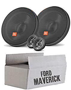 Lautsprecher Boxen JBL 16,5cm System Auto Einbausatz - Einbauset passend für Ford Maverick 2 Front Heck - justSOUND