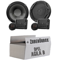 JBL GX600C | 2-Wege | 16,5cm Lautsprecher System - Einbauset passend für Opel Agila B - justSOUND
