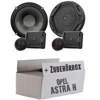 JBL GX600C | 2-Wege | 16,5cm Lautsprecher System - Einbauset passend für Opel Astra H - justSOUND