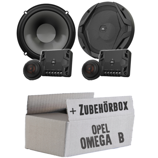 JBL GX600C | 2-Wege | 16,5cm Lautsprecher System - Einbauset passend für Opel Omega B - justSOUND