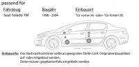 Lautsprecher Boxen JBL 16,5cm System Auto Einbausatz - Einbauset passend für Seat Toledo 1M - justSOUND