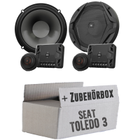 JBL GX600C | 2-Wege | 16,5cm Lautsprecher System - Einbauset passend für Seat Toledo 3 5P Front o. Heck - justSOUND