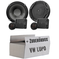 JBL GX600C | 2-Wege | 16,5cm Lautsprecher System - Einbauset passend für VW Lupo Front - justSOUND