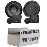 JBL GX600C | 2-Wege | 16,5cm Lautsprecher System - Einbauset passend für VW Touran 1 Front - justSOUND