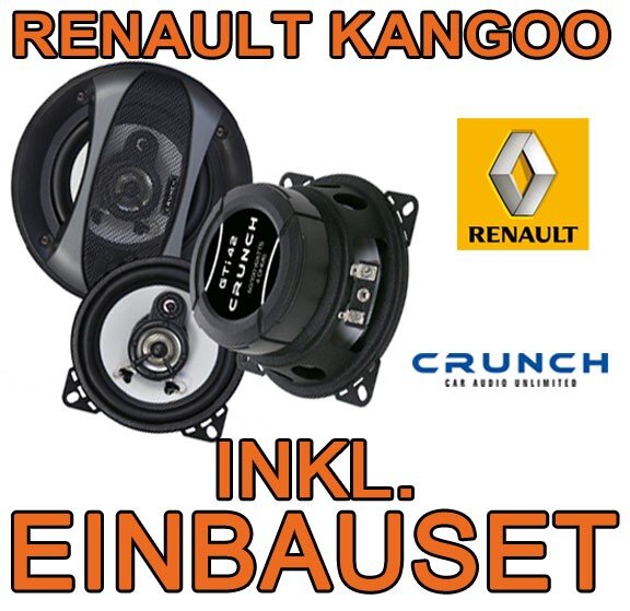 Crunch GTi42 - 10cm Triaxe für Renault Kangoo 1 - justSOUND