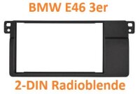 BMW 3er E46 2DIN Radioblende linksbündig