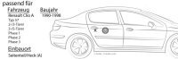 Lautsprecher Heck - Crunch GTi52 - 13cm Triaxe für Renault Clio 1 - justSOUND