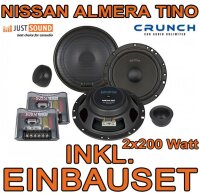 Lautsprecher - Crunch DSX6.2c - 16,5cm Einbauset passend für Nissan Almera + Tino - justSOUND