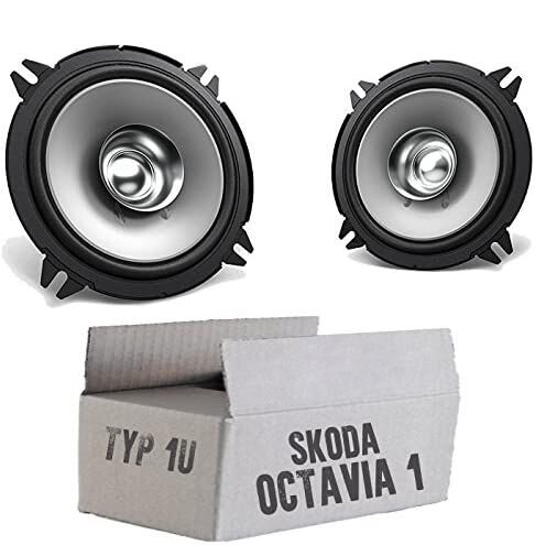 Lautsprecher Boxen Kenwood KFC-S1356 - 13cm Koax Auto Einbauzubehör - Einbauset passend für Skoda Octavia 1 1U Heck - justSOUND