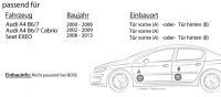 Lautsprecher Boxen Pioneer TS-G1730F - 16,5cm 3-Wege Koax Paar PKW 300WATT Koaxiallautsprecher Auto Einbausatz - Einbauset passend für Audi A4 B6/7 Seat Exeo - justSOUND