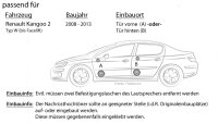 Lautsprecher Boxen Focal ISU130 | 13cm 2-Wege Auto Einbauzubehör - Einbauset passend für Renault Kangoo 2 Front Heck - justSOUND