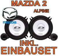 Alpine SXE-1350s - 13cm Kompo-System für Mazda 2 DY...