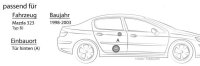 Alpine SXE-1325s - 13cm Koax-System für Mazda 323 hinten - justSOUND