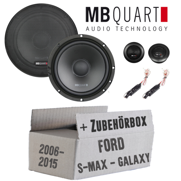 Lautsprecher Boxen MB Quart QS165 - 16,5cm Kompo Auto Einbauzuebehör - Einbauset passend für Ford S- JUST SOUND best choice for caraudio