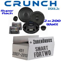 Smart ForTwo 451 Front - Crunch DSX6.2c - 16,5cm 2-Wege...